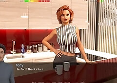 Big boobs in a visual novel with a three-dimensional twist