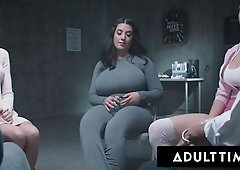 Watch ADULT TIME - Sex Addict Kenna James Soaks Strangers With SQUIRTING ORGASM! HARD ROUGH THREESOME! - Mmf, Doggy, Blowjob Porn