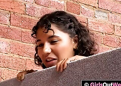 Exotic lesbo hottie Rubi gets her anal opening and unshaved cunt licked by cute black Denai