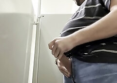 Public restrooms, restroom jerk, masturbation cum