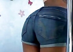 Beautiful blonde chick gets fucked hard by a Latina tranny