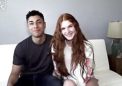 9inch Latino Bangs SEXY Red Head College Teen Floozy