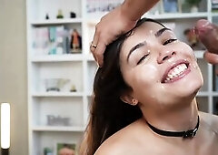 Let me suck u and cover my face in cum