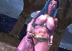 Night Elf Futa 3D