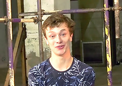 Two submissive twinks spit roasted in a gay domination foursome