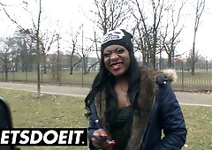 BumsBus - Big Butt Black Sexy Anal Sex In The Backseat