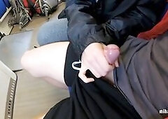 Real Public Blowjob in the Train | POV Oral Creampie by MihaNika69
