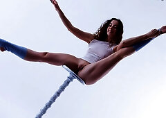 Big boobs & small booty but very good gymnast Ursula Fe