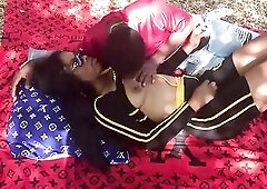 Local bar attendant serves swallow to her customers and server her twat to 'em