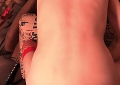 ATM booty to throat ends with facial