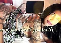 Hot and lascivious large melons large booty brunette hair hottie love to flash her twat and butt in advance of giving a tugjob to a large schlong chap