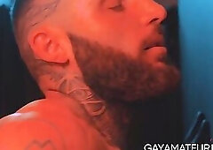 Muscular Tony D Angelo hard banged blindfolded Rocky Vallarta in the shadow