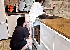 ardent sex in the kitchen