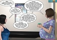 3D cartoon with a shemale