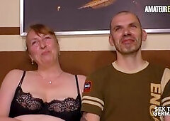 Chubby Granny Veronika Gets Banged Raw By Husband On Their First Tape