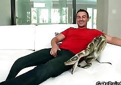 Guy Stripping & Wanking For Fuck