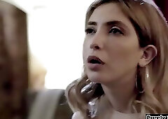 Teen babysitter fucked with bf on phone