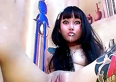 Jessy funny amateur teen brunette toying