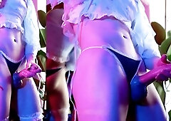 Cute femboy, ass spread