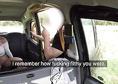 Fake Taxi Golden showers from Victoria May for filthy cab driver