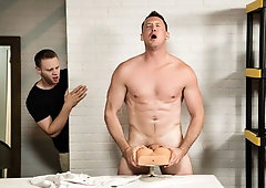 Mature sculptor Pierce Paris fucked by Brandon Evans