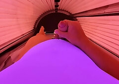 Arena ginormous logo bikini solarium mast.