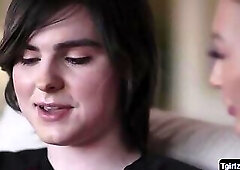 Ts beauties Ella Hollywood and Adira Allure ts on ts anal sex