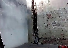 Hottie Sandy Ambrosia bound and whipped for her pleasure BDSM