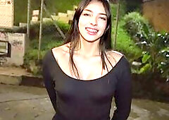 Shy Latin babe Talked Into Wild Hookup