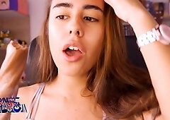 Salmakia slurping and sucking on ice cream like a pro