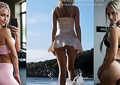 Consummate Golden-haired Ass Compilation - AI Generated