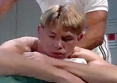 Locker room, young twinks, old guys