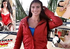 Skinny Tall Teen Lana Lenani with Long Legs and Hair at Casting Fuck