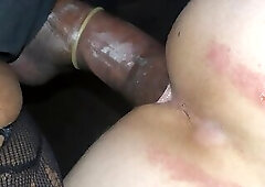 Massive shemale coc pounds white ass