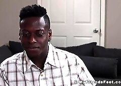 Multiracial soles adore with black boy