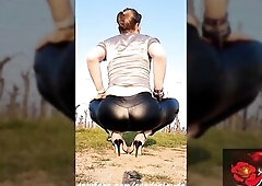 Sandra Jayde 26-03-22 Un bon gros cul de pute bien moulant en legging de salope