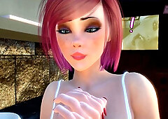 3 DIMENSIONAL Dickgirl slurping Man's Caboose and Tear Up, YTDXD1T