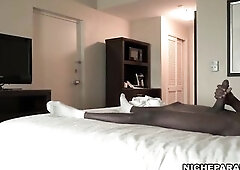 NICHE PARADE - Jacking My BBC In Motel Room And The Housekeeper Walked In