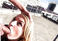 I Let Him Use My Mouth Outside Untill His Spit Leaked Down My Stripped Boobs