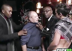 Cuckold Gives Wife To BBC Gangsters To Save His Booty