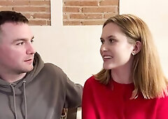 Behind the Scenes with Cute College Babe, Una Fairy, and Andres Acosta