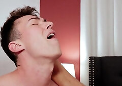 Next Door Studios - Inked cowboy rushes gagging