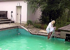 Sheer Humid Doable - randy she-male in moist antique undergarments