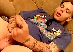 Onanism, inked, cumshot