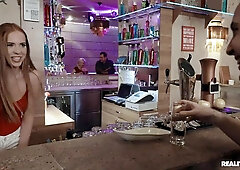 Raul picked up the big boobed ginger barmaid at the resturant - Holly Molly, Raul Costa