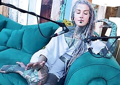 Anuskatzz tattoo model ASMR YOU - uncomfortable podcast talking