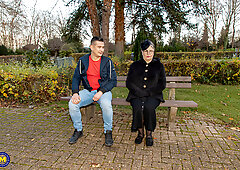 Mature widow still needs meat