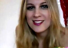 Black Stockings Footjob by German Amateur