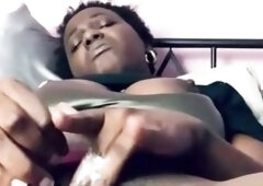 Fascinating Marvelous Vagina Black Fingering Herself, Masturbating, Bizarre Smutty Talk Until A Creamy Mess