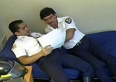 A Group Of Bad Cops Strip And Suck Each Other Off